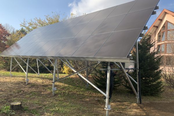 敷地を有効利用！地上設置太陽光発電！